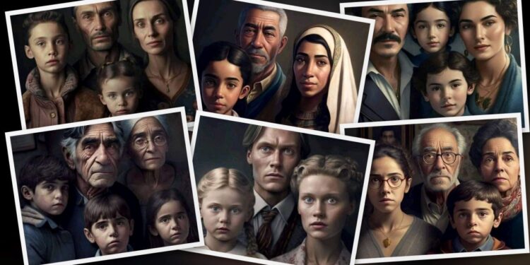 Yapay zeka aileleri çizdi: Türk ailesi o diziye benzetildi