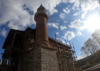 Fetih toplarının dökümhanesindeki tarihi cami ayağa kaldırıldı