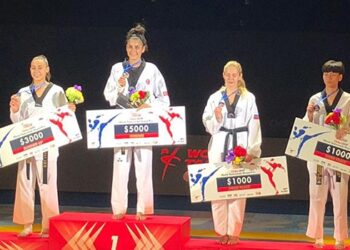 Milli tekvandocu Hatice Kübra İlgün’den altın madalya