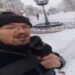 Edirne’de vatandaş kar sevincini sokakta mikrofonla haykırdı