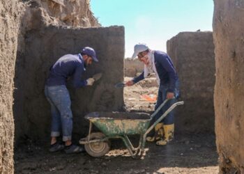 Van Kalesi’ndeki Urartu yapıları kerpiçle ayağa kaldırılıyor