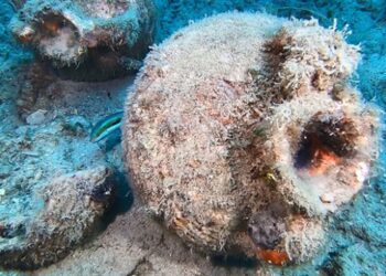 Balıkesir’de bin yıllık batık gemiden kalanlar görüntülendi