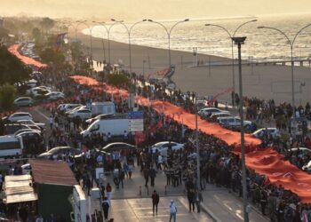 Samsun’da 1919 metrelik Türk bayrağı açıldı