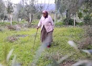 Milas’ın en yaşlı çiftçisi Hanife nine