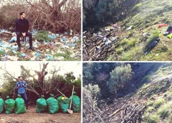 Çöpleri temizlemeye teşvik eden meydan okuma “trashtag”