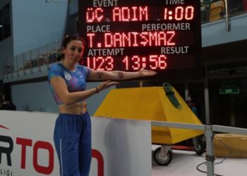 Milli atlet Tuğba Danışmaz’dan yeni Türkiye rekoru