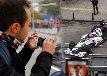 Galata Köprüsü’nde Formula 1 şovu