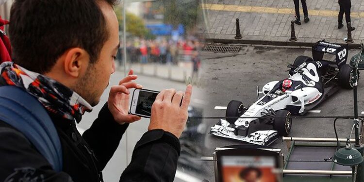 Galata Köprüsü’nde Formula 1 şovu