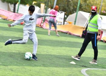 Depremzede çocuklar için spor