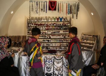 Gazze’de Filistin kültürüne ait ürünler sergileniyor