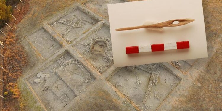 Ekşi Höyük kazı çalışmalarında 8 bin 600 yıllık kemikten iğne bulundu