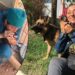 Köpek yavrularını suni teneffüsle hayata döndürdü