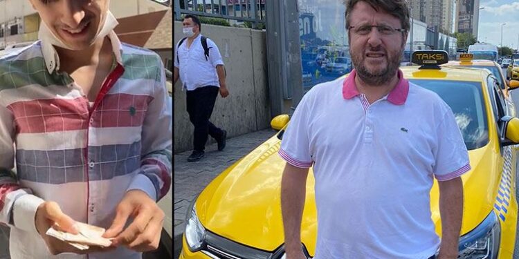 İstanbul’da taksiciden örnek davranış