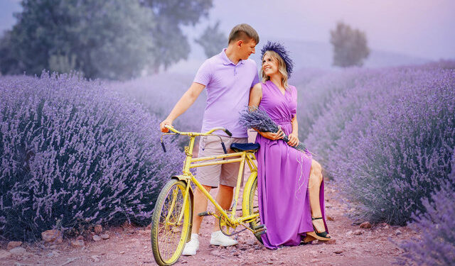 Lavanta bahçeleri açık hava stüdyosu oldu