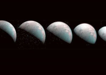 Jüpiter’in uydusu Ganymede’in kuzey kutbunun görüntüleri paylaşıldı
