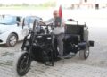 Video izleyerek yaptı… Motor limuzine büyük ilgi!
