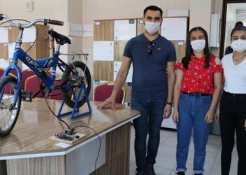 Bisiklet kullanımını teşvik etmek için hazırladıkları projeyle ödül aldı