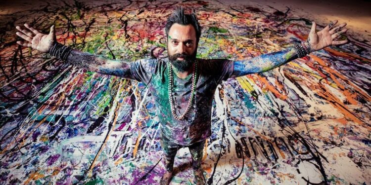 Ressam Sacha Jafri rekora koşuyor