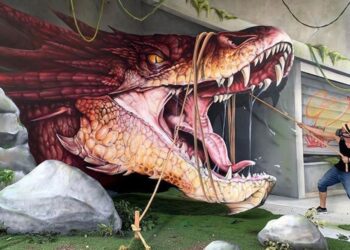 Fransız sokak sanatçısından 3 boyutlu grafitiler