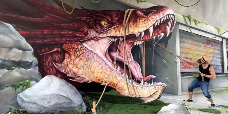 Fransız sokak sanatçısından 3 boyutlu grafitiler