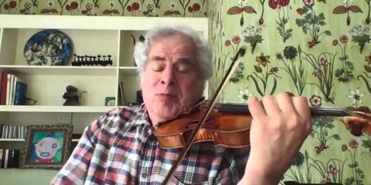 Dünyaca ünlü efsane kemancı Itzhak Perlman’dan karantinada keman dinletisi