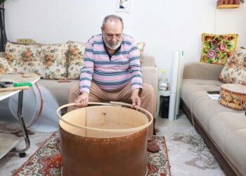 Yarım asırdır ramazan davulu üretiyor
