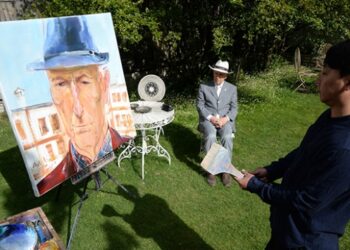 Çinli ressamdan tarihi İpek Yolu