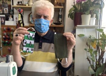 Almanya’da Türk terziler kumaş maske üretiyor