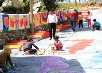 Minik yetenekler Muğla’nın sokaklarını renklendirdi