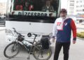 Desteklediği takım için 639 km pedal çevirdi