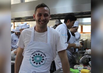 Litvanyalı aşçı Ramunas Golcas, Antep yemeklerini öğrendi