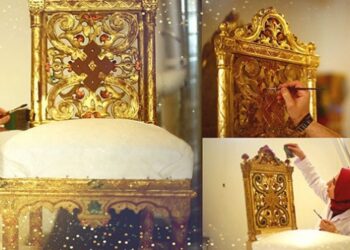 Osmanlı mirası altın varaklı eserler, aslına sadık kalınarak restore ediliyor
