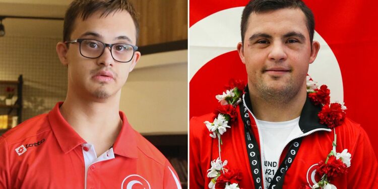 Özel sporcular Talha Ahmet Erdem ve Doğukan Coşar Avrupa Şampiyonu