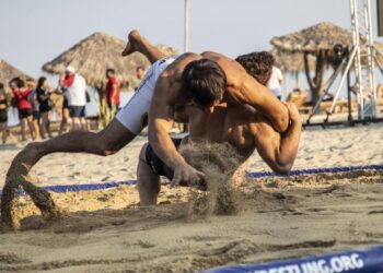 Plaj Güreşi Dünya Şampiyonası’nda milli sporculardan 10 madalya