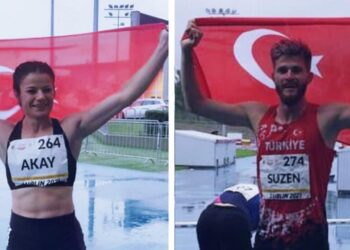 İşitme engelli milli atletlerden 1 altın, 1 gümüş madalya