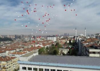 101 okuldan 101 balon gökyüzüne bırakıldı