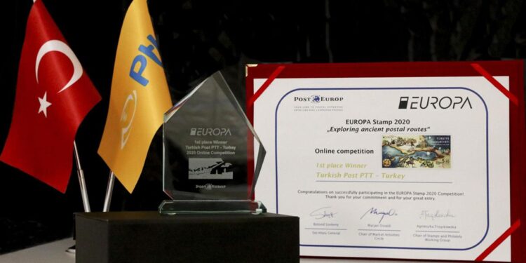 En İyi Avrupa Pulu Yarışması’nda birinci PTT