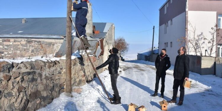 Kuşları korumak için yaptılar… Yürekleri ısıttılar