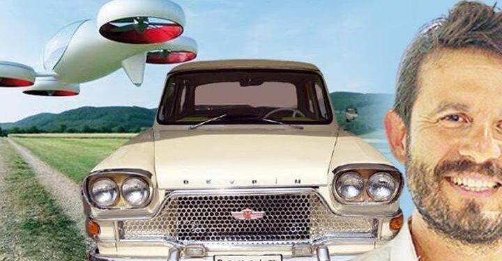 Uçan otomobil tasarımlarını tamamladı! Dedesinin izinde