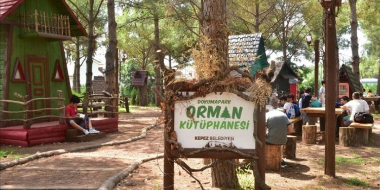 Bu kütüphane ormanda