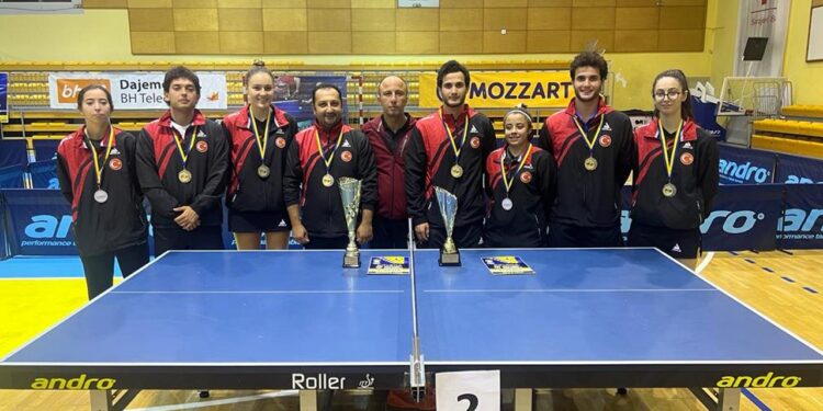 Masa tenisinde milli takımlar Balkan Şampiyonası’nda ikinci oldu