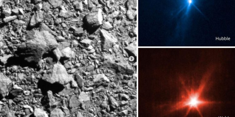 Asteroit çarpışma anı uzay teleskoplarında