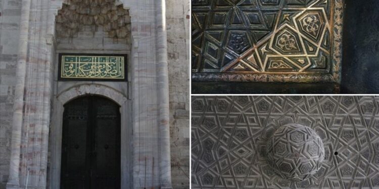 Sultanahmet Camisi’nin 600 yıllık kapısı restore ediliyor