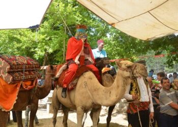 Antalya’da 600 yıllık düğün alayı geleneği sergilendi