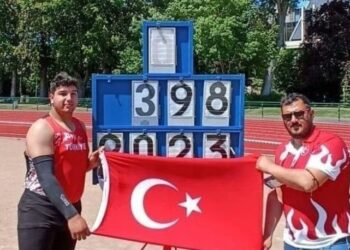 Gymnasiade 2022’de gülle atmada Ali Peker’den altın madalya
