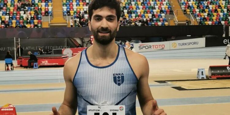 Heptatlonda Ömer Faruk Çanakçı Türkiye rekoru kırdı