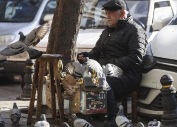 86 yaşındaki ayakkabı boyacısının en yakın arkadaşı güvercinler