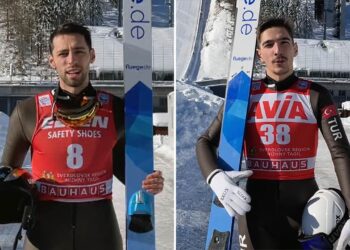 Kayakla atlama olimpik milli sporcularından tarihi başarı