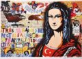 Fransız sanatçı sergiledi: Türk bayraklı Mona Lisa