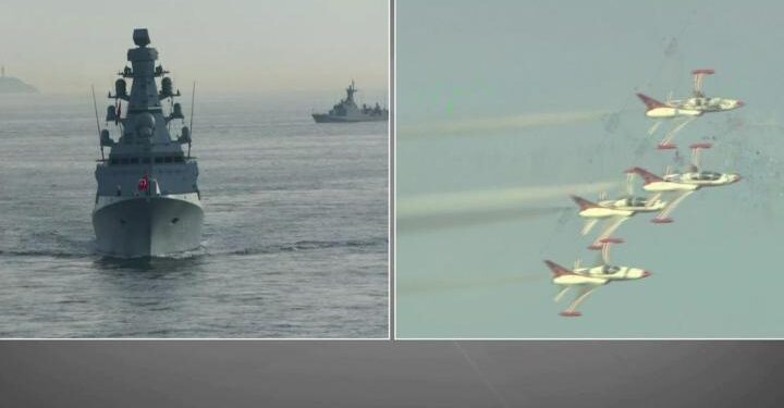 Cumhuriyet’in 100. yılı: Türk yıldızları İstanbul semalarında, gemilerimiz Boğaz’da!